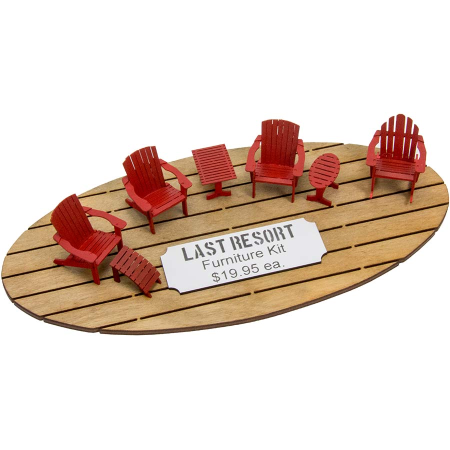 The Last Resort Chair Company O Scale Furniture Kit